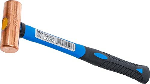 BGS 890 | Marteau en cuivre | manche en fibres de verre | Ø 27 mm | tête 454 g (1 lb)