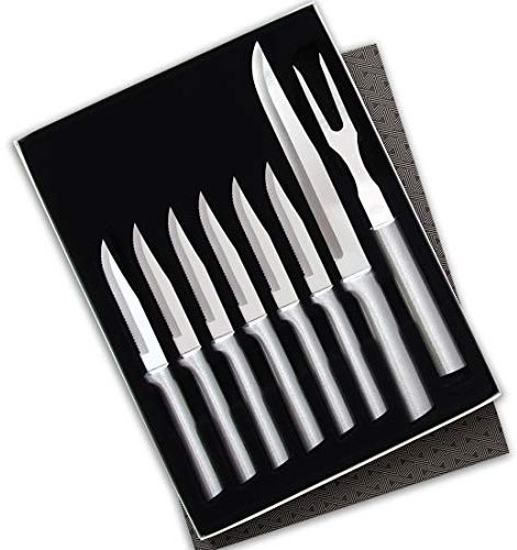 Rada Cutlery Meat Lover’s Gift Set (S7S), 8-Piece Knife Set, Stainless Steel Blades, Silver Handle