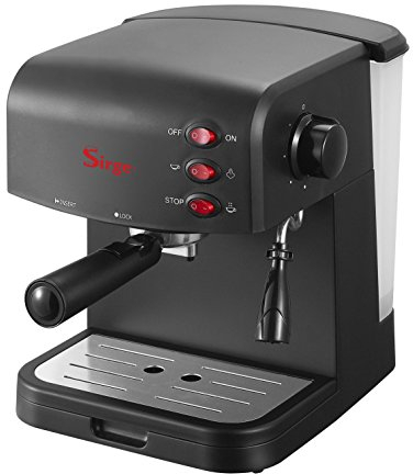 Sirge CREMAEXPRE+ Macchina per Caffè Espresso e Cappuccino Manuale Pompa Italiana 20 bar con 2 filtri per caffè macinato
