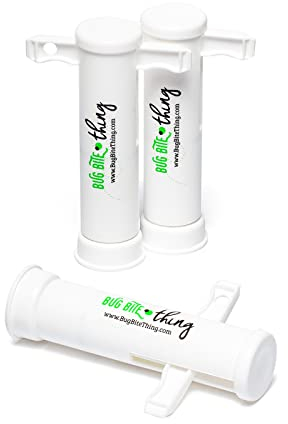 Bug Bite Thing® | L’originale Antizanzare Dispositivo di Aspirazione dal 1983 | Anti Zanzare Bambini | Riutilizzabile e privo di agenti chimici antizanzare da interno | Confezione da 3 | Bianco