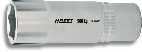 HAZET Steckschlüsseleinsatz 900LG-27, 1/2 Zoll (12,5 mm) Vierkant, SW 27 mm | 1/2 Zoll (12,5 mm) Vierkant hohl, Antrieb 1/2 Zoll (12,5 mm) Vierkant hohl, Abtrieb Außen-Tractionsprofil Sechskant, SW 27 mm