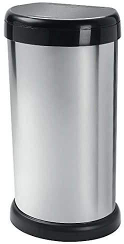 Touch Bin 42Ltr Silver Bin Moda by 7th-AVE