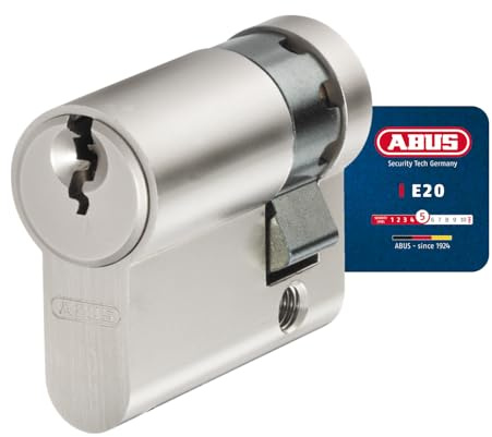 ABUS Profilzylinder E20NP 10/35 - Türschloss für Sicherheit an Haus- und Wohnungstüren inkl. 3 Schlüssel - ABUS Sicherheitslevel 5