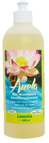 Bio-Geschirrspülmittel Limette von AUELA: 4x 500ml (€3,80/Flasche)