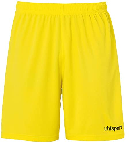 uhlsport Unisex barnbyxor Center Basic shorts utan inre slip Limonengelb/svart 116