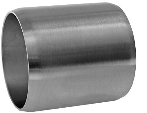 Edelstahl Rohrverbinder V2A Außenverbinder Geländer Rohr V2A Rohr Ø 42,4 mm geeignet RV50A | Steckfitting Verbindungsmuffe Anschlußmuffe – verbindet 2 Rohre ohne Schweißen - Handlauf Treppengeländer Balkongeländer K240