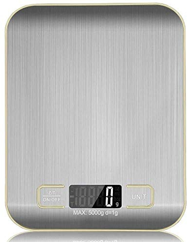 OcioDual Küchenwaage, Waage Küche, Digitale Küchenwaage, Kitchen Scale, Küchenwage, Waage Gramm, Briefwaage Digital, Feinwaage Küche, Haushaltswaage (Hochpräzise 1g-5000g)