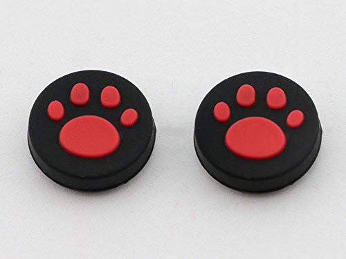 SZLG Silicone Joystick Caps, 2Pcs Analog Grip Cover Case Cap for PS Vita PSV 2000/1000 Controller (Red)