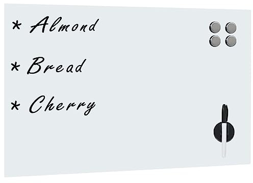 vidaXL Wandmagnettafel Glas 50x30cm