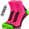 sesto senso 3 Paia Calzini Sportivi Donna Uomo Calze da Corsa Corte Colorate 39-42 Rosa