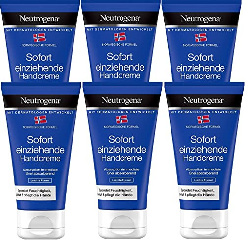 Neutrogena Norwegische Formel sofort einziehende Handcreme 6x 75ml