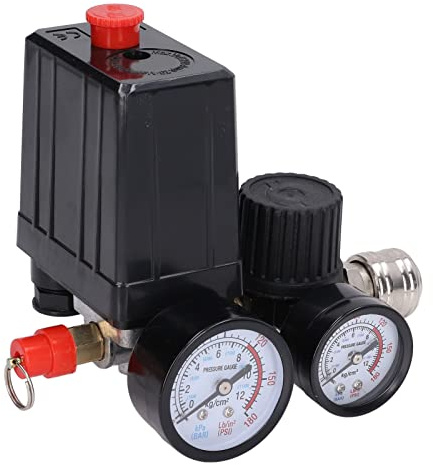Vanne de commande de compresseur d'air, régulation de tension 90-120PSI 20A normalement fermé 220V 380V pressostat 4 trous pour le remplacement