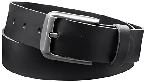 Vascavi Ledergürtel, 4 cm breit, Echtes Leder, Unisex Gürtel für Damen und Herren, MADE IN GERMANY, AM55-SL