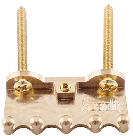 Musiclily Ultra Heavy Duty Messing Federkralle Tremolo Claw Original Farbe | für Strat/FR Tremolo Systeme