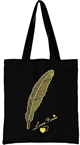 Printed Canvas reusable grocery bags, Foldable Casual Travel HandBag, Shoulder Beach Tote Bags, Shopper bag eco friendly super strong washable Storage bags Shopping bag Canvas bag for Women (Leaf)