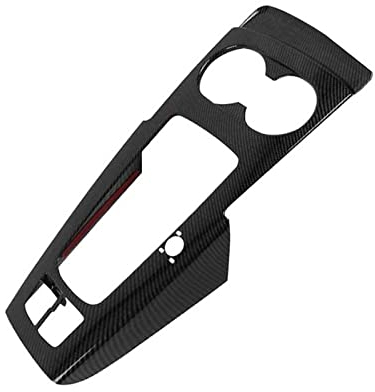 JORAsa Carbon-Faser-Auto-Mittelkonsolen-Gangschaltungs-Platten-Dekor-Wasserbecher-Rahmen-Verkleidung, passend für Audi A3 8V 14–19, Auto-Verkleidungszubehör, Schutzaufkleber-Kits