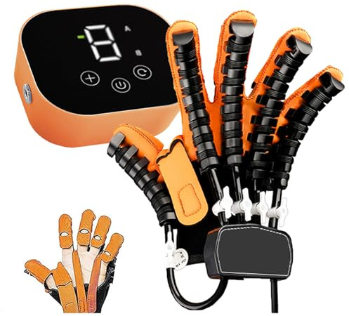 Robothandskar för handrehabilitering,justerbar styrka,uppladdningsbar högerhands vänsterhandsfingerrehabtränare,för patienter Handdysfunktion