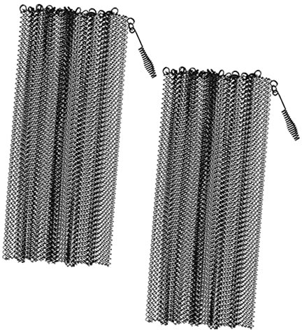 SEWOART 2stücke Kamingitter Aus Metall Mit Mesh-design Funkenfangvorhang Für Kamin Funkenschutzpaneele Für Zuhause Einfach Zu Schneiden Installieren