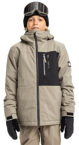 Quiksilver Snow Jacket Side HIT Solid Jacket Boy's Beige 10