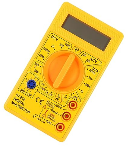 LIFKOME Multimetro Digitale Volt Ohm Meter Amperometro Strumento Misura Elettronico Tester Lcd 3 1/2 Display Continuità Diodi Tascabile