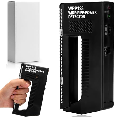 Aohcae Wpp123 detektor,High Sensitivity Wpp123 Wire Pipe Power Detector,Multifunktionale Metalldetektor wandscanner für Metall, Kabel & Wechselstromkabel mit einstellbarem Alarm