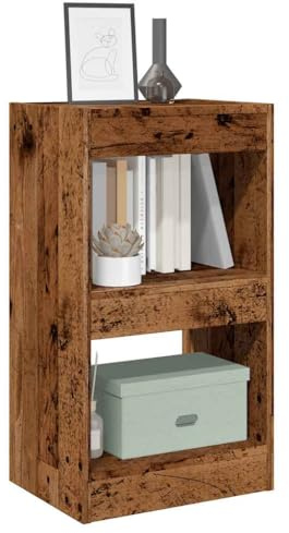 WKIEQACO Book Cabinet/Room Divider Old Wood 40x30x72 cmShelving Bookcases & Standing Shelves