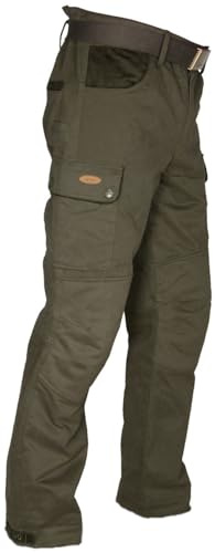 La Chasse Hubertus® Funktionshose mit Membrane wasserdicht Ansitzhose Jagdhose Herren Winter von Oefele Jagd (DE/NL/SE/PL, Numerisch, 64, Regular, Regular, Standard, Oliv (Grün))