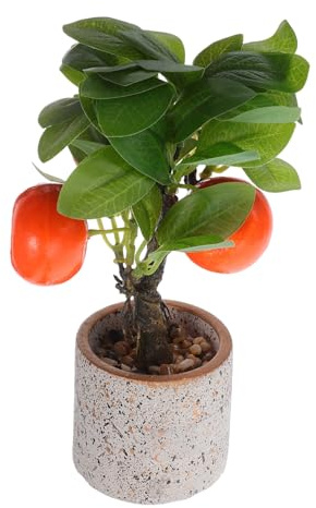 ZUNOXAZ Bonsái De Naranjo Artificial Decoración del Hogar Plantas Artificiales Árboles Falsos Decorativos De Interior Planta De Escritorio Artificial Bonsái De