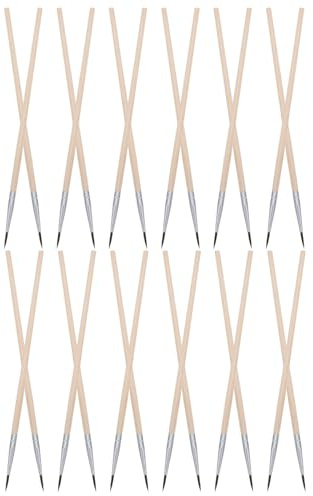 GARIOUANS 24 Pièces Brosse de Pollinisation Fine pour Jardinage Outil Manuel Réutilisable pour Fruits et Légumes Accessoire Précis pour Tomates Poivrons et Orchidées