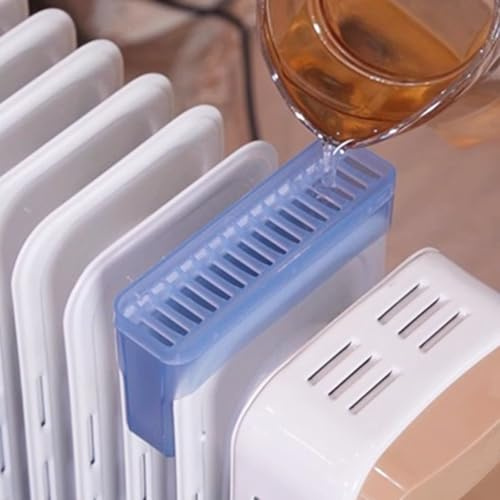 Humidificador Radiador Pequeño - Estilo Estrecho, Para Una Humedad Ambiental Saludable, Nivel De Agua Visible Y Transparente, Ahorro De Energía