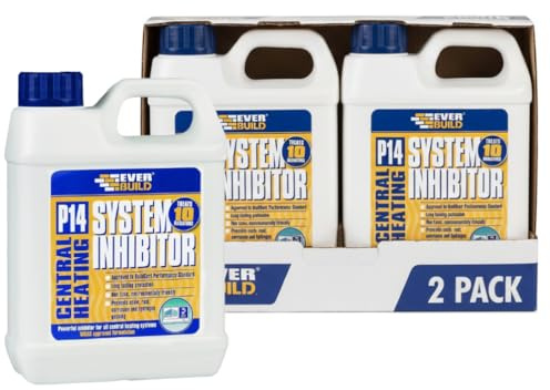Fixtures Business & Homewares P14 Central Heating System Inhibitor | Radiator Protection | Multi Pack | Prevents Scale, Rust and Corrosion | 2 x 1 Litre