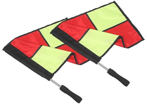 Healeved 2 Stück Fußball Spiel Eckfahne mit Robustem Material und Wetterfestem Design für Einsatz bei Sportveranstaltungen und Training