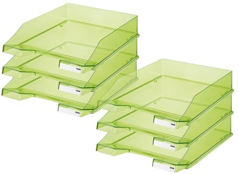 HAN 1026-X-27 brevfack klassisk, transparent grön, 6 stycken