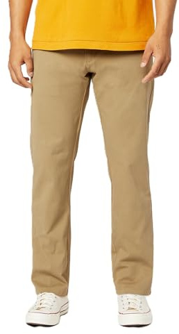 Dockers® Men's Straight Fit Ultimate Chino With Smart 360 Flex (Regular and Big & Tall), New British Khaki, 42W x 32L