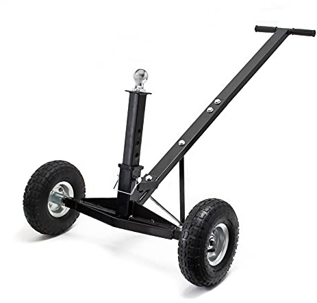 Wiltec Déplace Caravane Remorque Vans Charge 270 kg Max. avec Boule d’attelage réglable Aide à la manœuvre Accessoire Véhicule