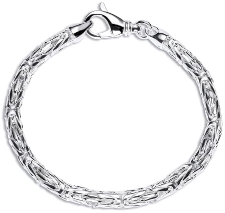Königsarmband 5mm 925 Silber für Herren von JEWLIX
