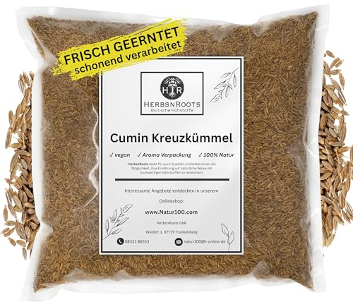 Cumin Kreuzkümmel 500g • Verdauung • Erste Wahl • intensiver Geschmack • HerbsnRoots