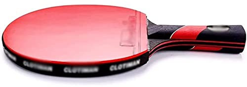 Professioneller Tischtennisschläger, hochelastischer Blauer Schwamm, fortgeschrittener Tischtennisschläger, offener Griff, 8 Sterne/Langer Griff, ideal für Profi- und Freizeitspiele (Größe: kurzer G