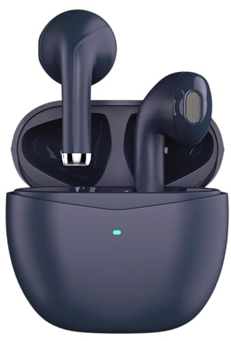 WATCHEM Wireless Earbuds Blue – Bluetooth 5.0 TWS In-Ear Headphones, IPX5 Waterproof Earphones, Fast Charging Case, Lightweight, Stylish, Small Fit, Sports & Gym Ready