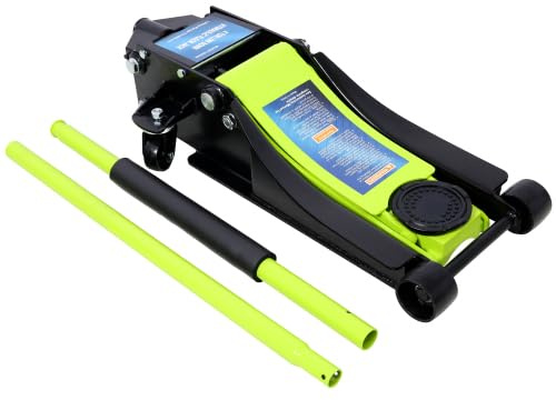 Low Profile Hydraulic Trolley Service/Floor Jack, 4 Ton (8000 lbs) Capacity, Lifting Range 2.5-20 (4 Ton Green)