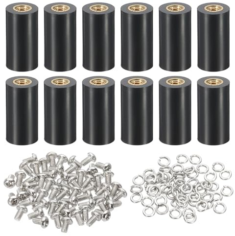PATIKIL 12er-Set M3x15mm Abstandshalter Distanzhülsen PCB Board Schraube Mutter Spacer Abstandsbolzen 15mm Stützhöhe Kunststoff PCB Isolierplattenständer für PCB Leiterplatten Reparatur