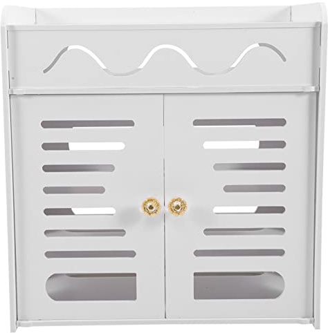 OSALADI Practical Router Storage Box Cable Holder Wall Rack Storage Holder for Router