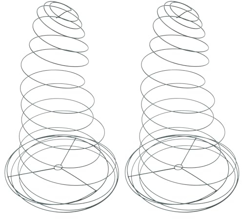 PAMINGONO 2 Stück Teiliges Spiral pflanzenstützgestell aus Robustem Material Verstellbarer Rankstab für Tomaten Gurken Kletterpflanzen für Garten Balkon Terrasse Wiederverwendbar und Stabil
