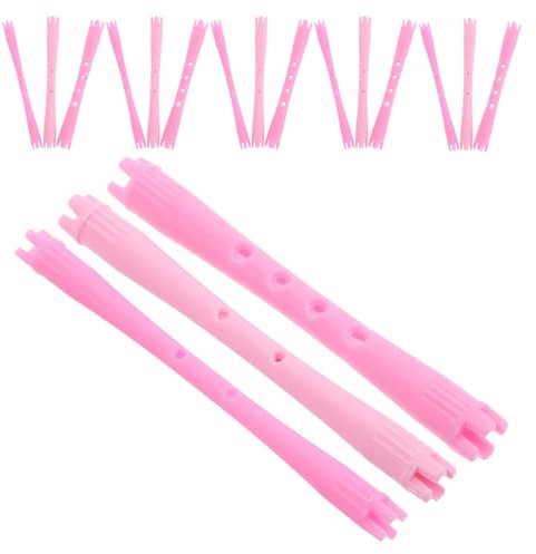 BETOOKY Juego de 90 Varillas de Permanente en Espiral para Cabello Natural, Varillas de Plástico Ligeras y Portátiles para Uso en Casa y Peinados Rápidos
