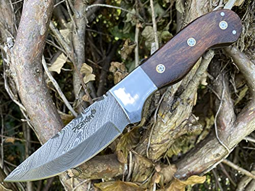 Perkin Knives Handgemachtes Damast Jagdmesser