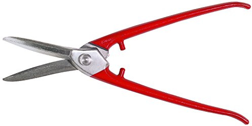 STUBAI-Figurenschere 280 mm für saubere Kurvenschnitte in Blech, hohe Schneidleistung dank induktiv gehärteter Schneiden aus C60 Carbonstahl, 58–60 HRC