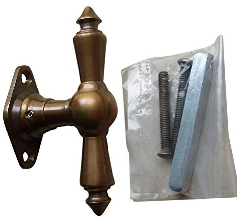 Graf von Gerlitzen Antik Messing Fenster Griff Griffe Fenstergriff Fensterolive F17A