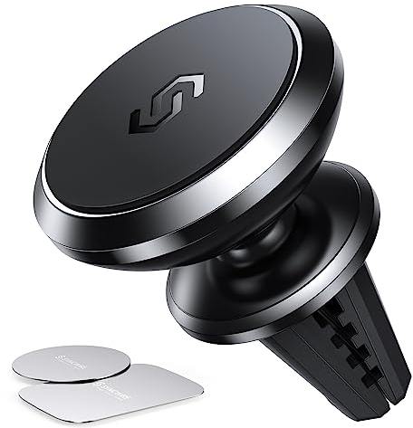 SYNCWIRE Magnetische Auto Handyhalterung, 360 Grad Drehbare Lüftungs-KFZ Halterung Handyhalter Kompatibel mit iPhone 16/15/14/13/12/11/ Pro Max/X/XS/XR/8/7/6 Samsung S22 S21 S10 Huawei P30 GPS