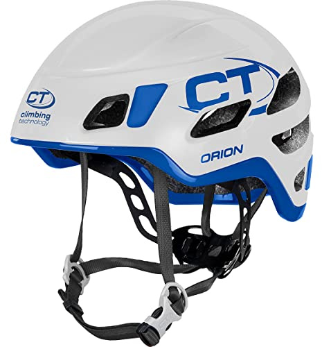 Climbing Technology Orion Casco Unisex - Adulto, Blanco/Azul, 57-62 cm
