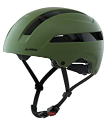 ALPINA SOHO - Extrem Robuster, Leichter & Individuell Anpassbarer Urban Fahrradhelm Für Erwachsene, Olive matt, 51-56 cm